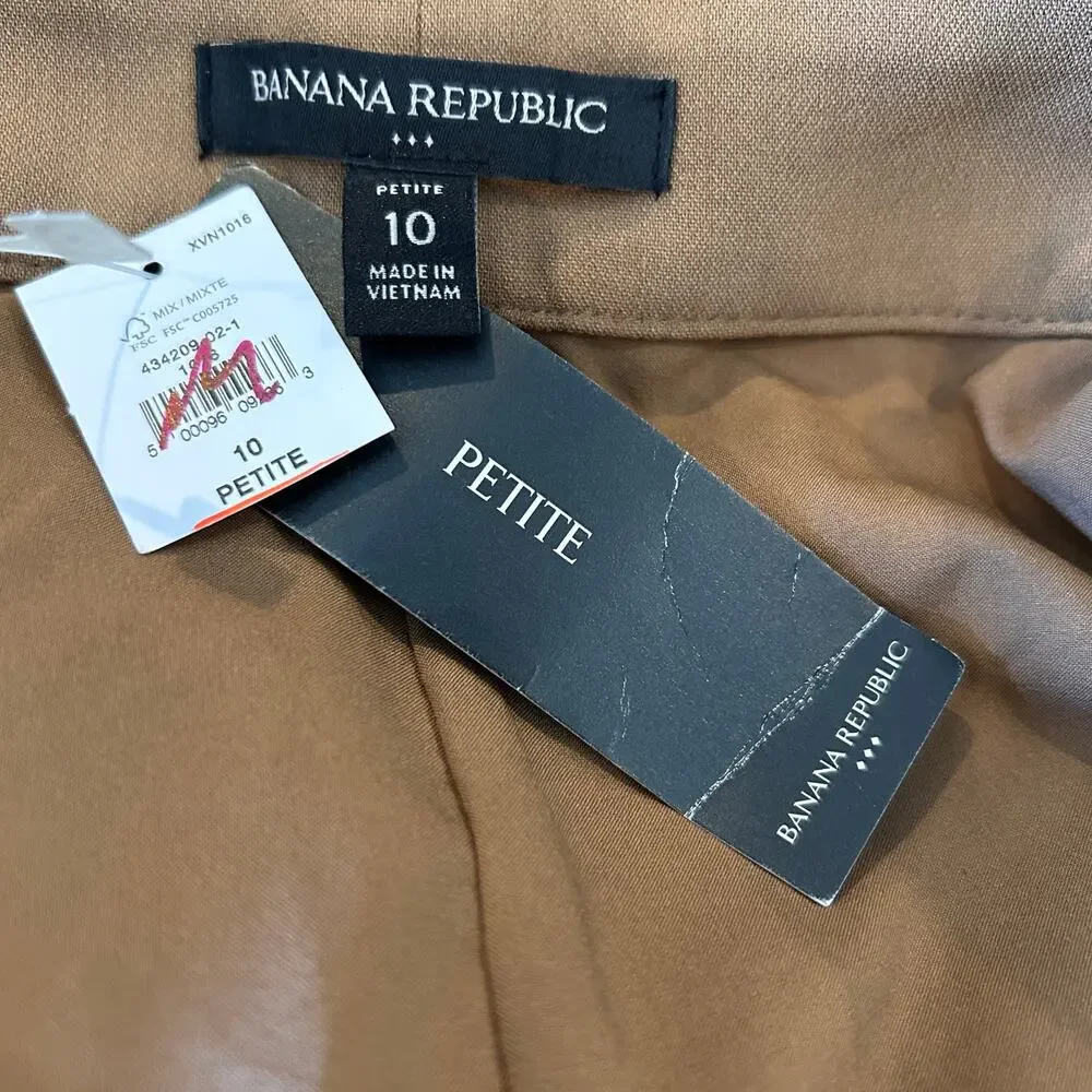 Banana Republic Skirt and belt size 10 petite mini high waisted NWT - Picture 6 of 7